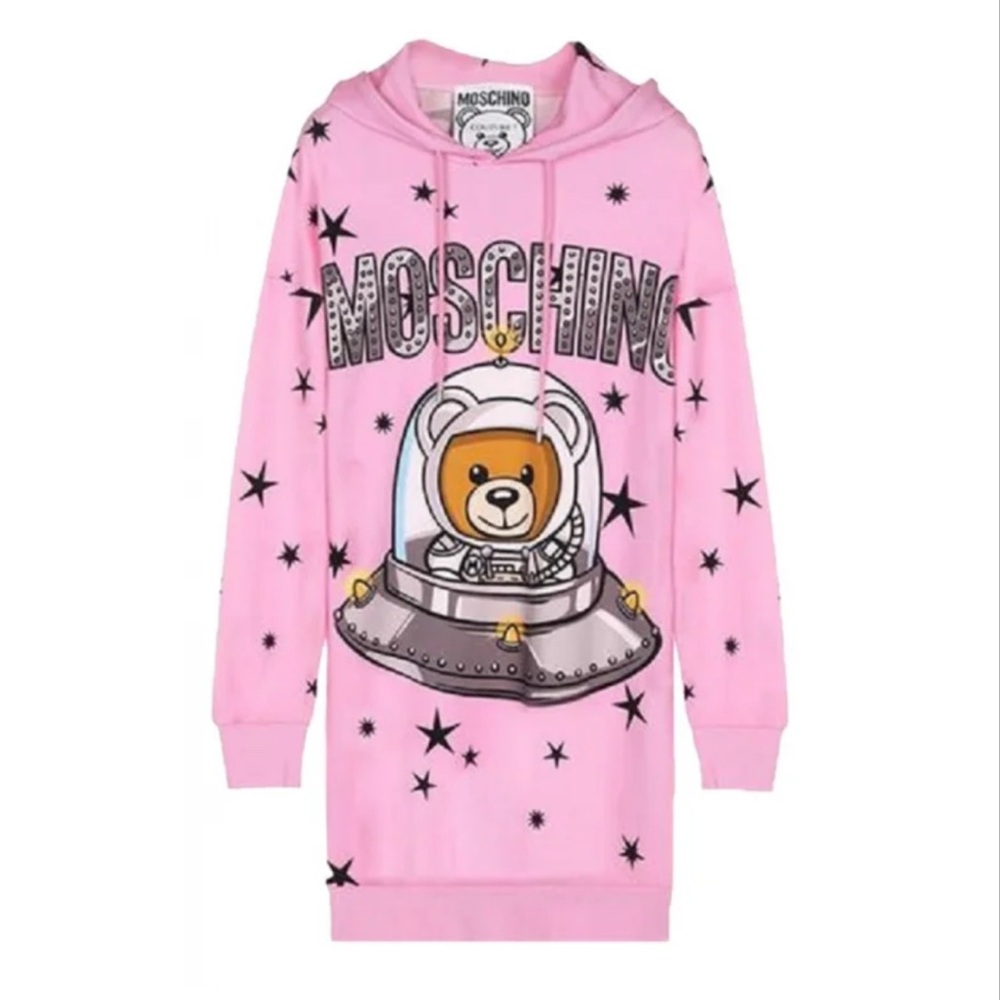 Moschino Teddy Bear UFO Hoodie Dress